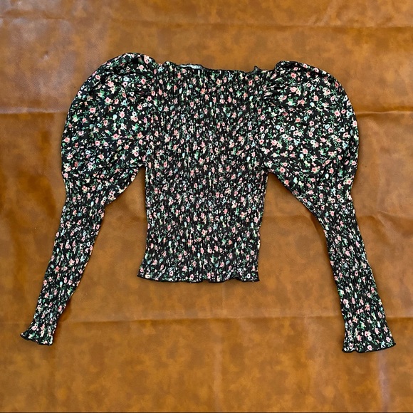 ASOS DESIGN long sleeve top in floral print - US 2 - Picture 3 of 6